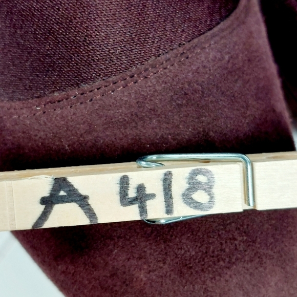 Clarks Kendra Purple Suede Mix Closed-Toe Pumps A418 - Picture 14 of 14